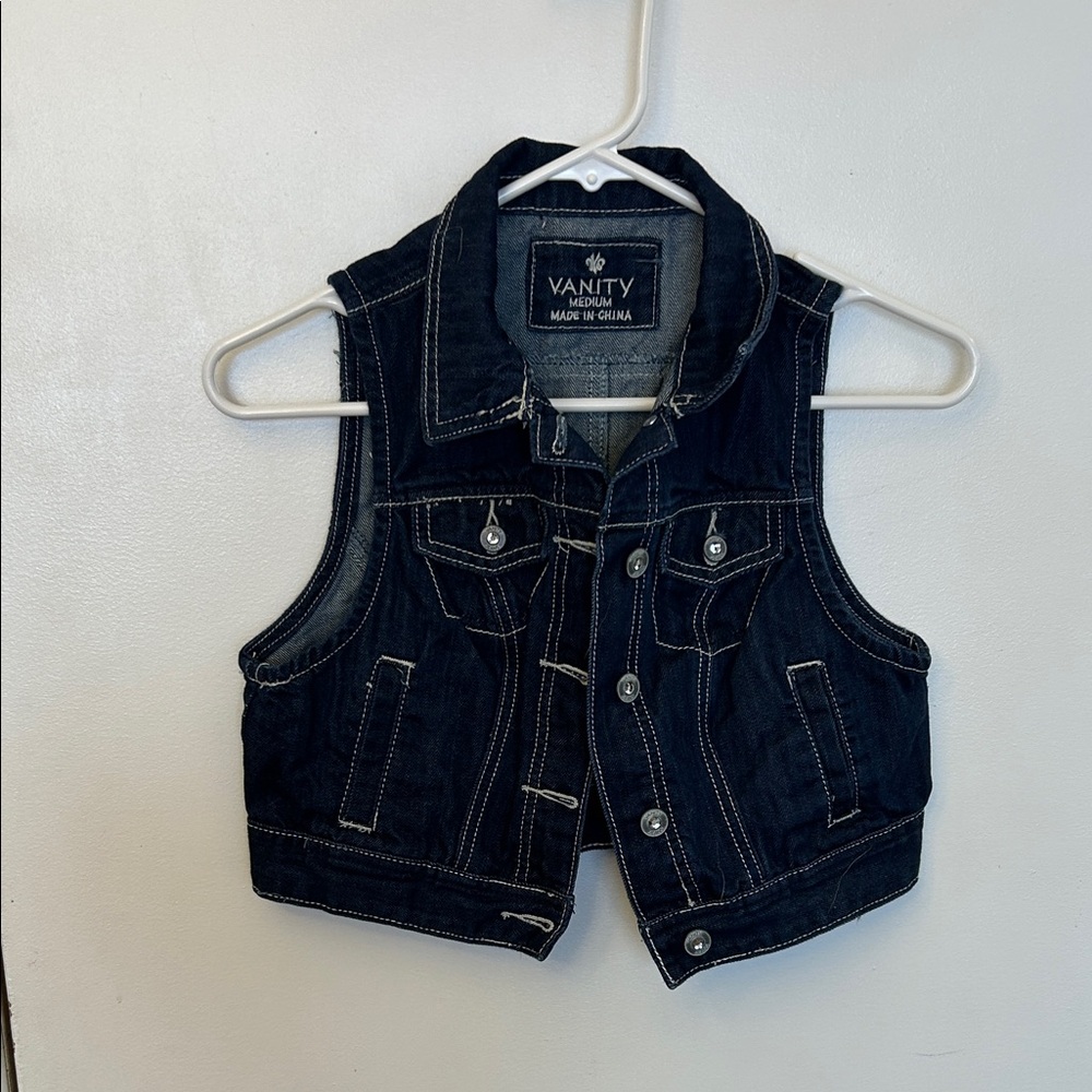 Vanity Women’s Denim Vest Medium